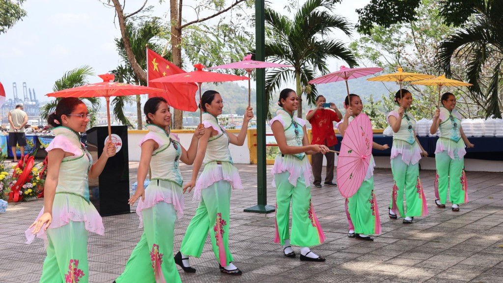 紀念華人抵達巴拿馬171周年活動今年3月在巴拿馬運河畔的中巴公園舉行。新華社
