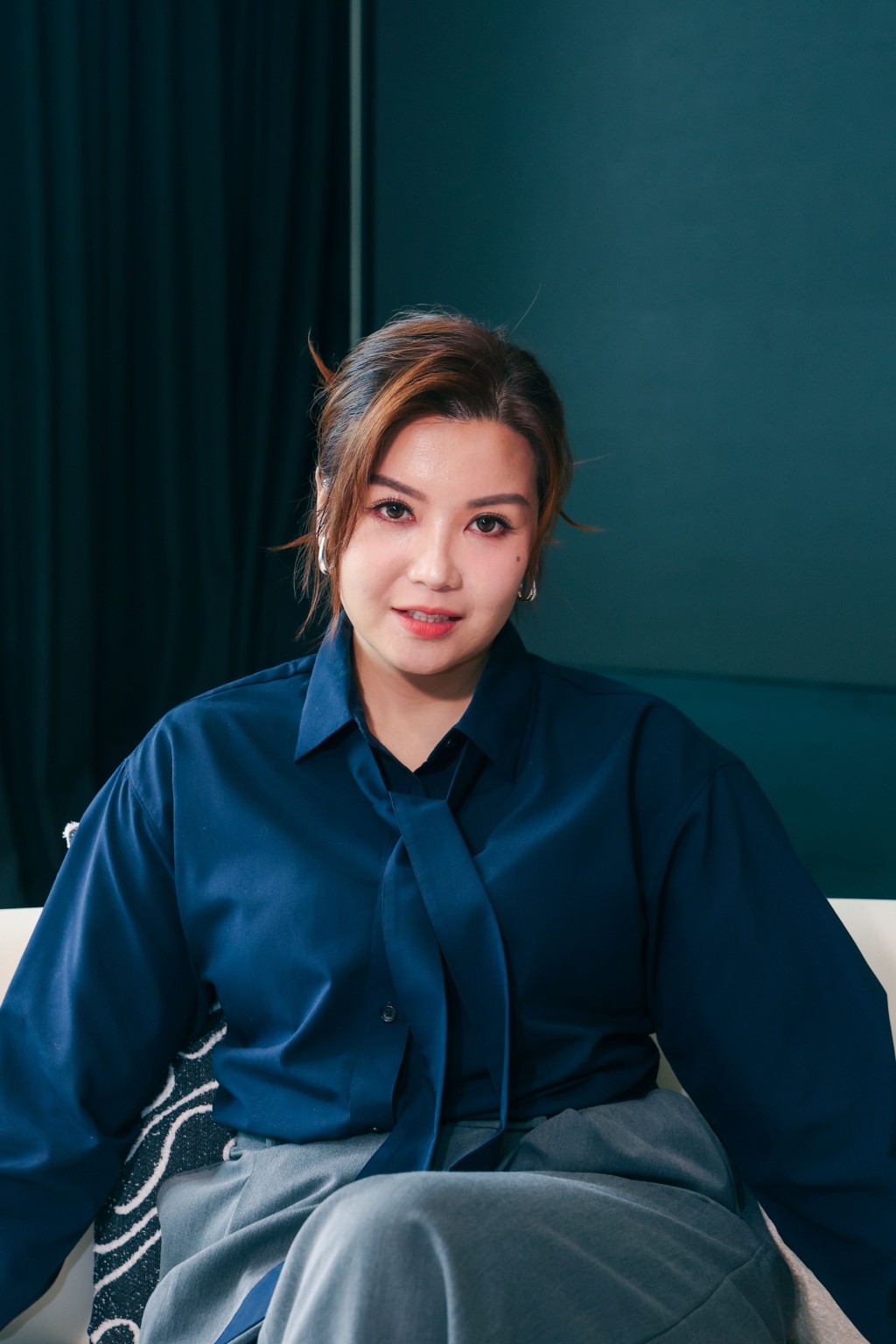 練美娟︰「朱鑑然呢……我好崇拜他，劇中我卻討厭他，真是演技大考驗！」