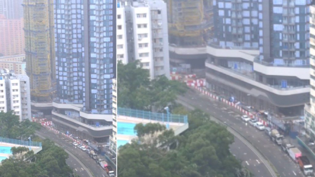 柴灣道地盤建築物料墮地 損毀4車幸無人傷