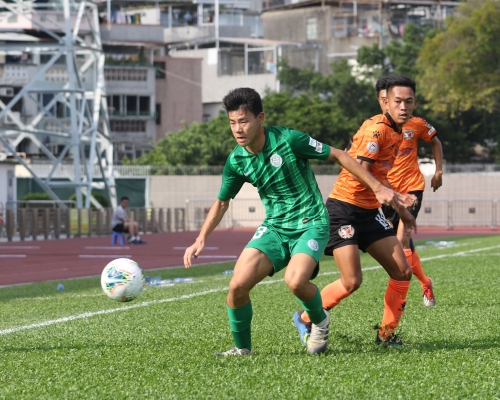 大埔(綠衫)及元朗(橙衫)今日正式向足總入紙,雙雙退出來季港超。資料圖片