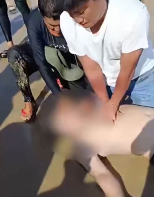 廣東游客吳秋鍾在海南為救人，自己遇溺身亡。萬寧融媒