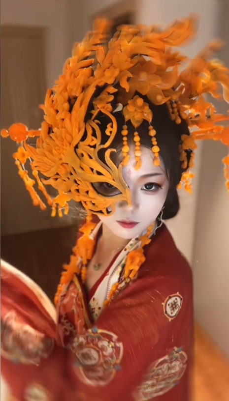宛如嘴裡有台3D打印機,湖北女孩用紅蘿蔔啃出不同作品。 宛如嘴裡有台3D打印機,湖北女孩用紅蘿蔔啃出不同作品。
