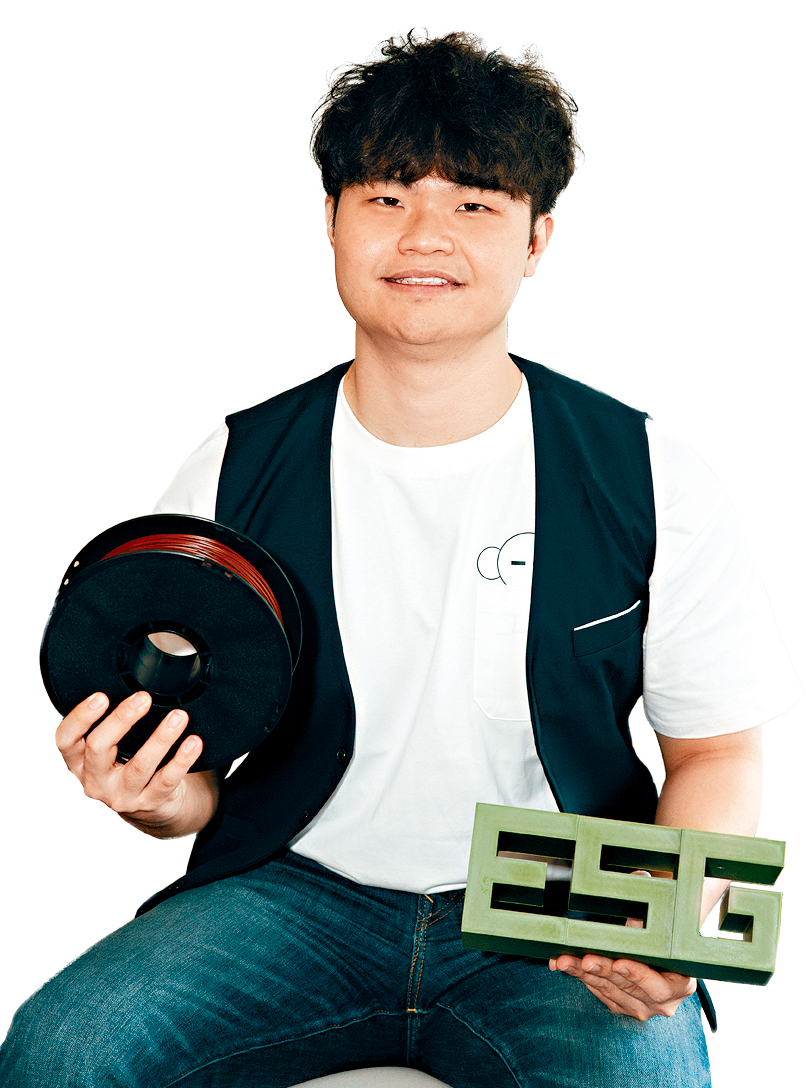 李迪(Daric)希望能回收各行各業的廢棄物,將其轉化為新產品。 李迪(Daric)希望能回收各行各業的廢棄物,將其轉化為新產品。