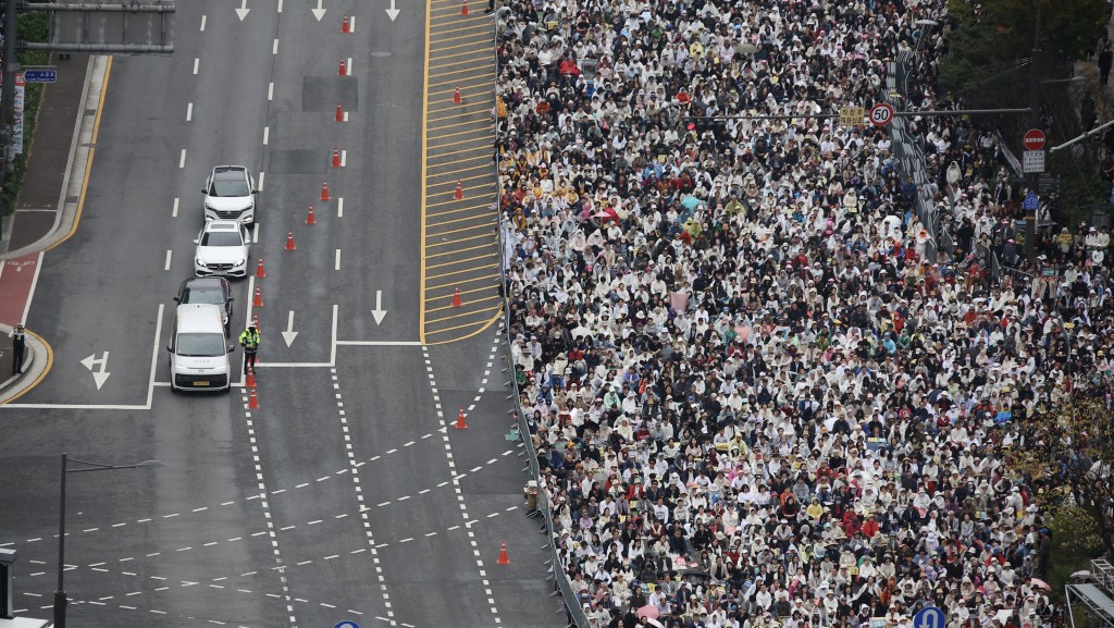 南韩基督教团体号召110万人上街反同性婚姻。 路透社