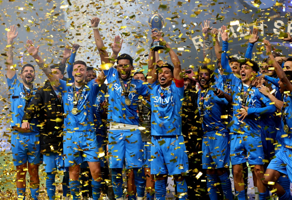 希拉爾贏波，捧走利雅得賽季盃。Reuters