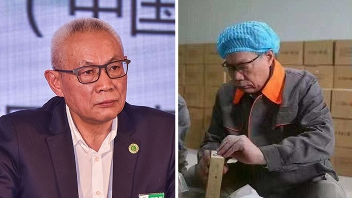 被判監18年的任志強在獄中做木工的相片曝光。網上圖片