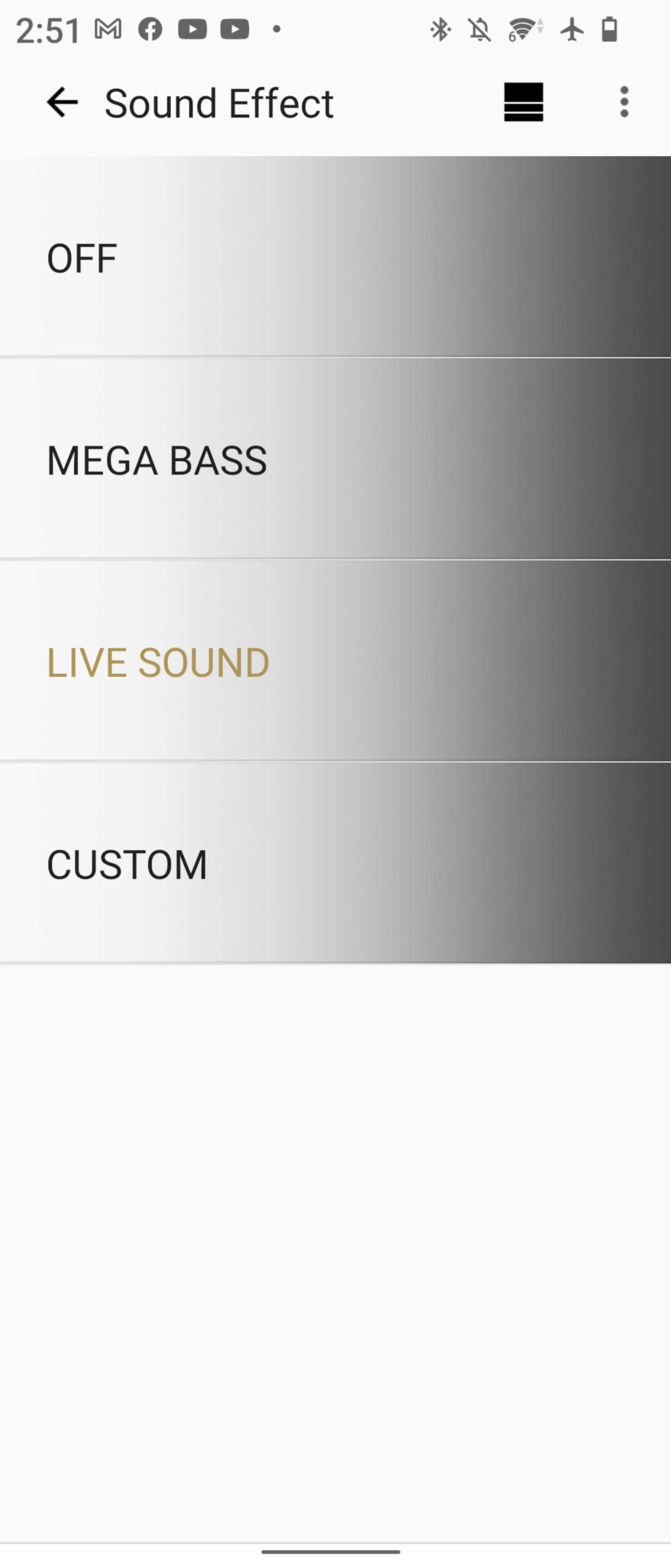 可以經App開啟LIVE SOUND模式，令聲音更有臨場感。