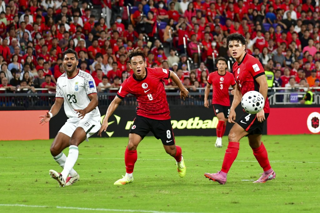 港隊主場以1對1迫和孟加拉。資料圖片 港隊主場以1對1迫和孟加拉。資料圖片