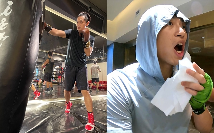 Fred積極操練;坤哥就話最大難度是不怕創傷之餘仲要識得反擊。
