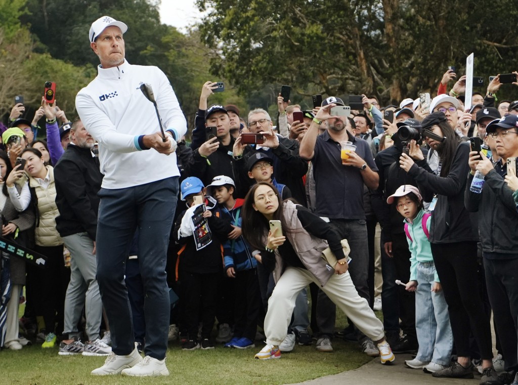 瑞典球手Henrik Stenson（斯滕森）揮桿。資料圖片