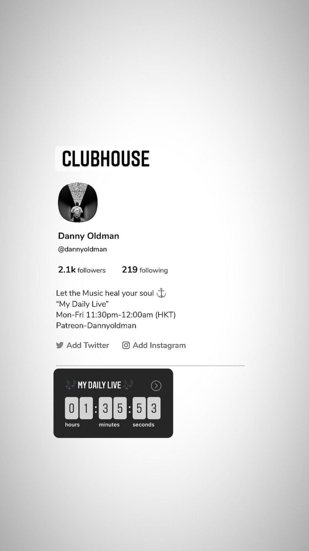 細So的Clubhouse版面。