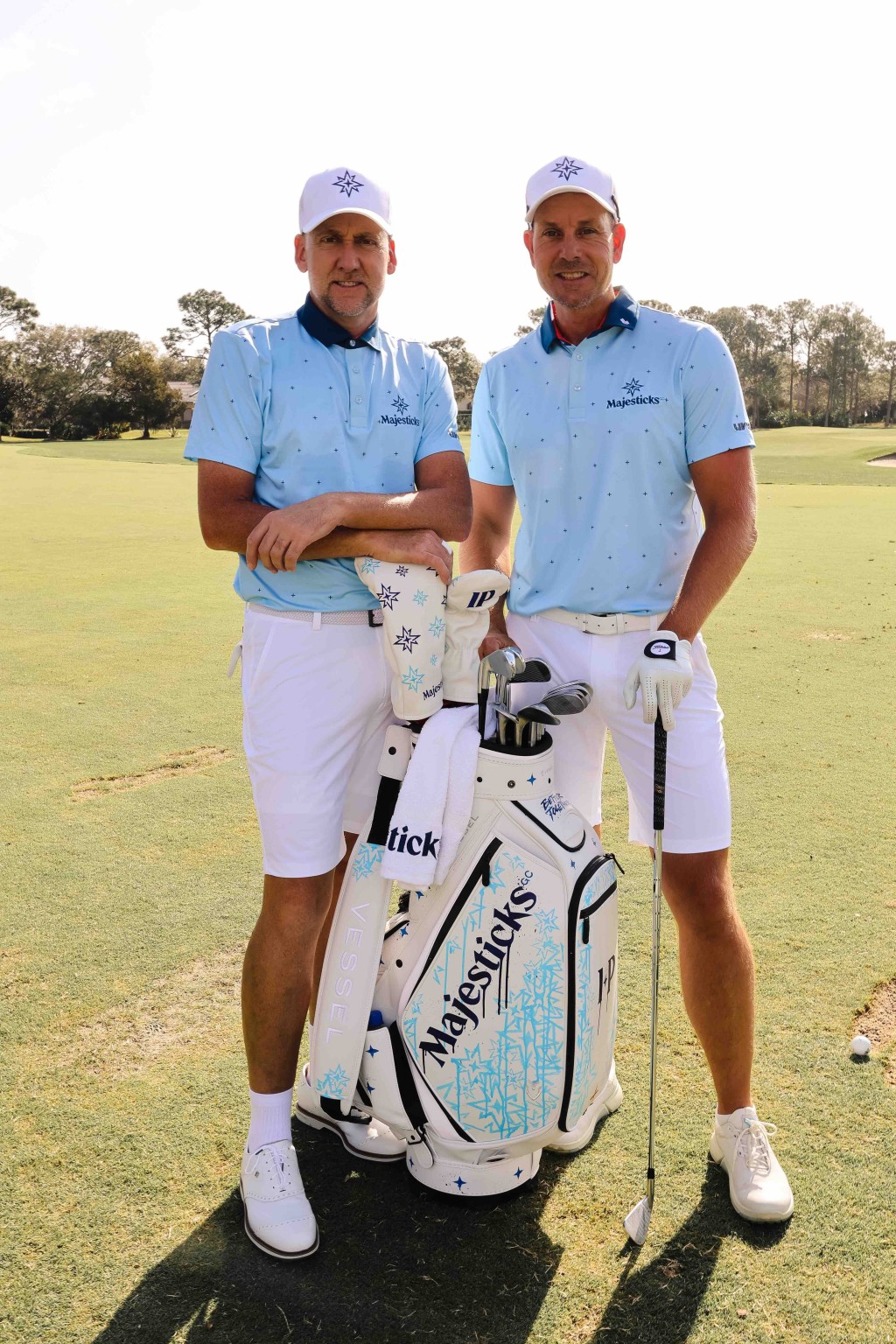 保尔特（左）与斯滕森两位世界级球手将访港，争夺100万美元总奖金的国际都会高尔夫球锦标赛。