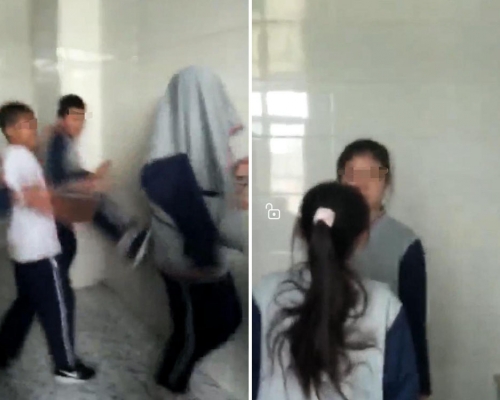 網傳殘疾女生被同學連續12天圍毆 。
