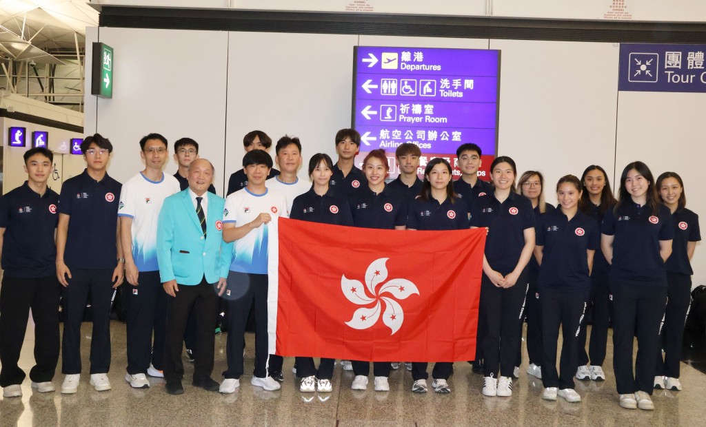 世大運劍擊隊陣容龐大。徐嘉華攝 世大運劍擊隊陣容龐大。徐嘉華攝