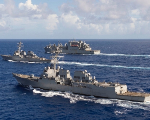 CNN報導，美軍將會在南海和台灣海峽，派出軍艦、戰鬥機及部隊進行自由航行。(網圖)