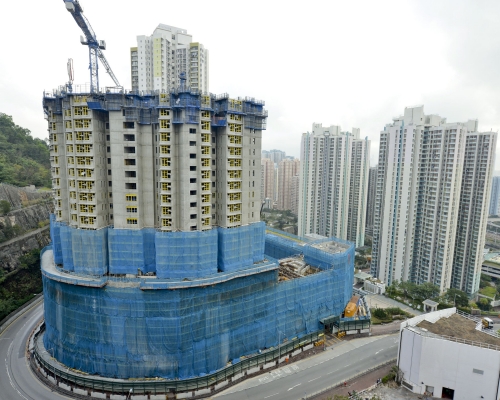 興建中的公屋。資料圖片