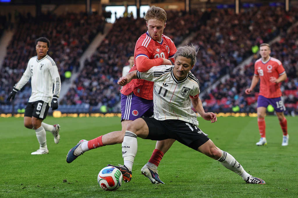 蘇格蘭0：1日本。美聯社