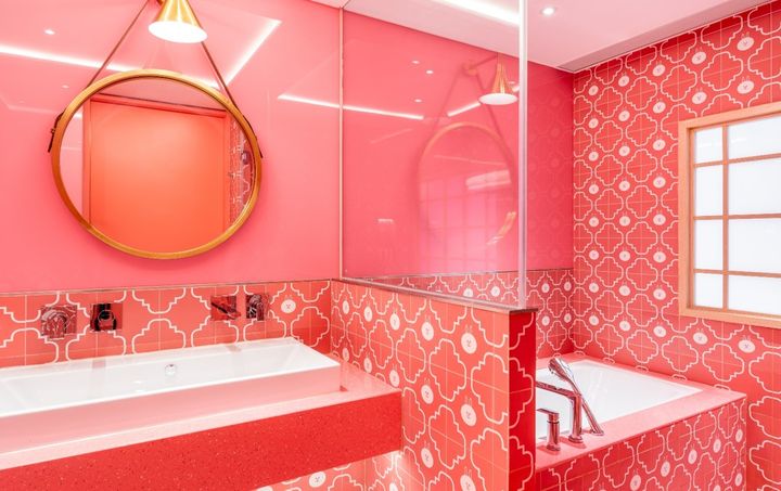 CONY主題浴室瀰漫浪漫氣息。