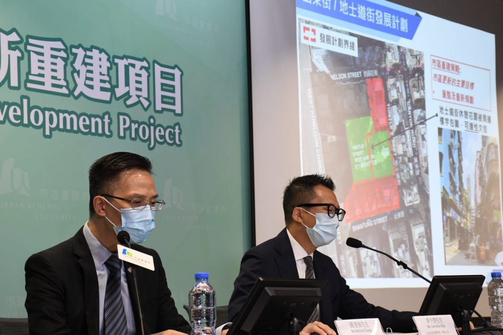 市建局宣布啟動旺角山東街╱地士道街項目重建項目,地盤總面積約2796平方米。