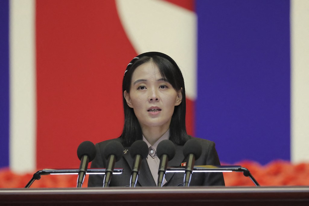 金與正強調,北韓擁核國地位不可逆轉。法新社 金與正強調,北韓擁核國地位不可逆轉。法新社