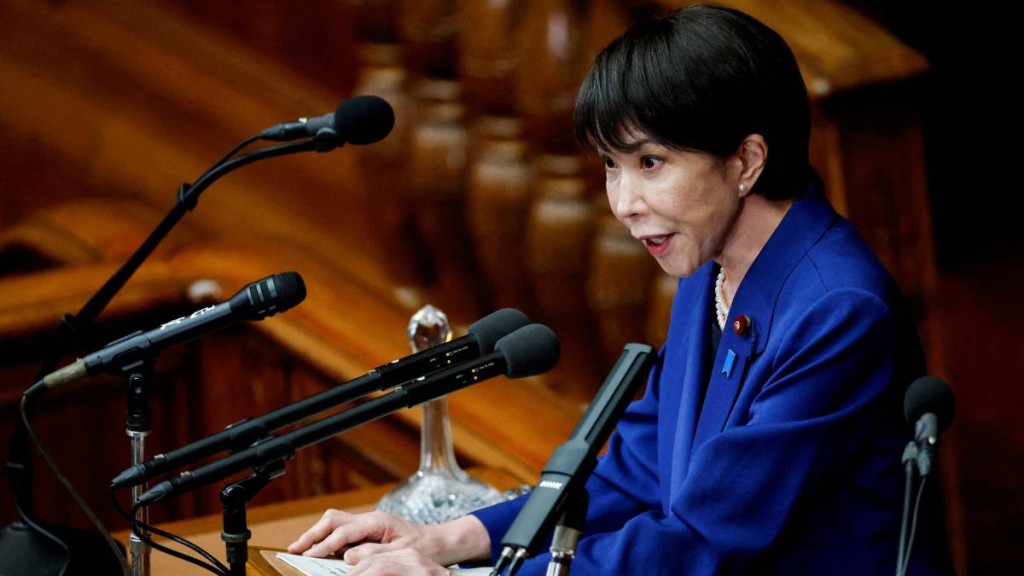 高市早苗指無法接受中國對日限制軍民兩用物項出口。路透社