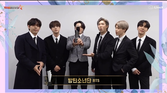 BTS去年缺席。