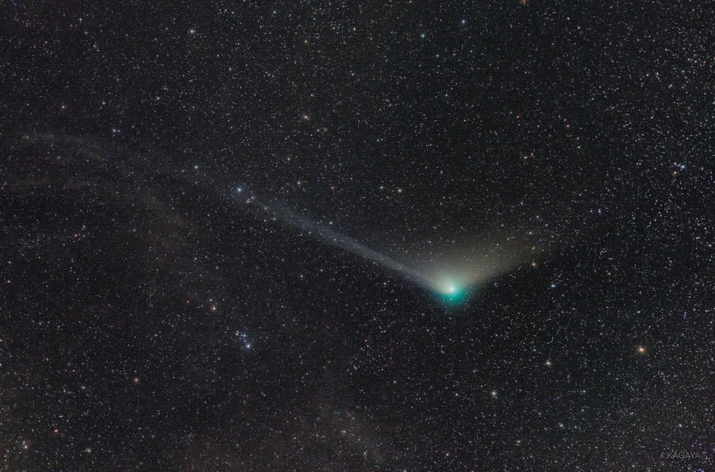 綠色彗星在去年3月才被發現。TWITTER@KAGAYA_11949圖片