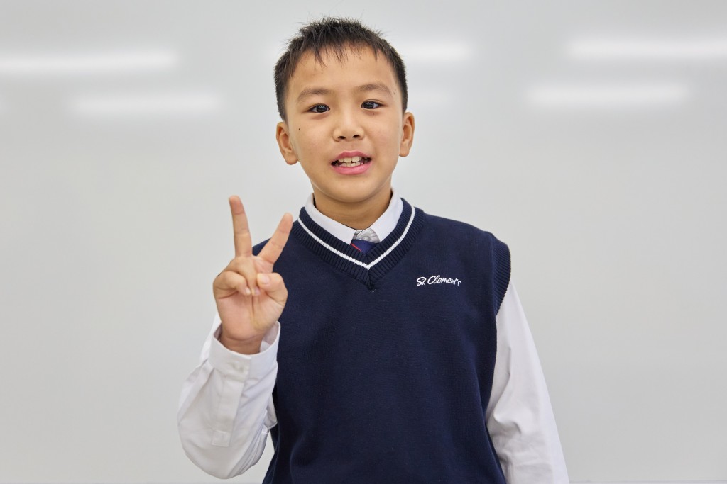 聖公會聖紀文小學小六生方奕鳴：練習延伸問問題方奕鳴（圖：霍楚暉）