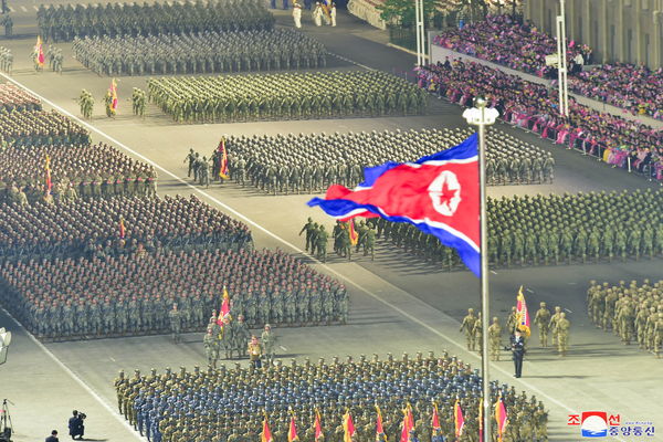 自2020年建黨75周年紀念閱兵式以來,北韓至今舉行的7次閱兵式均在夜間舉行。路透社