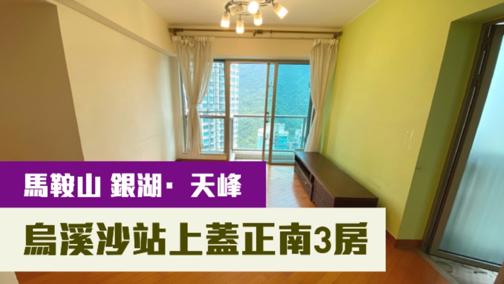 馬鞍山銀湖·天峰5座中層F室，實用面積695方呎，現以1150萬放售。
