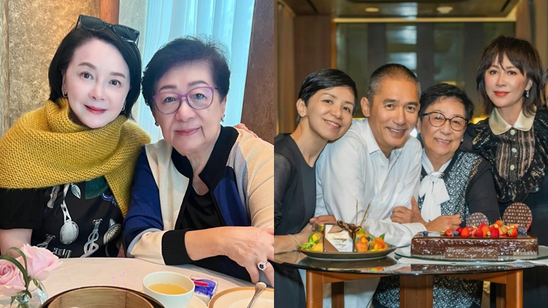 梁朝偉86歲媽媽手戴巨鑽罕曝光  精靈煲西劇獨立有個性  查小欣大爆偉媽跟兒子新抱關係