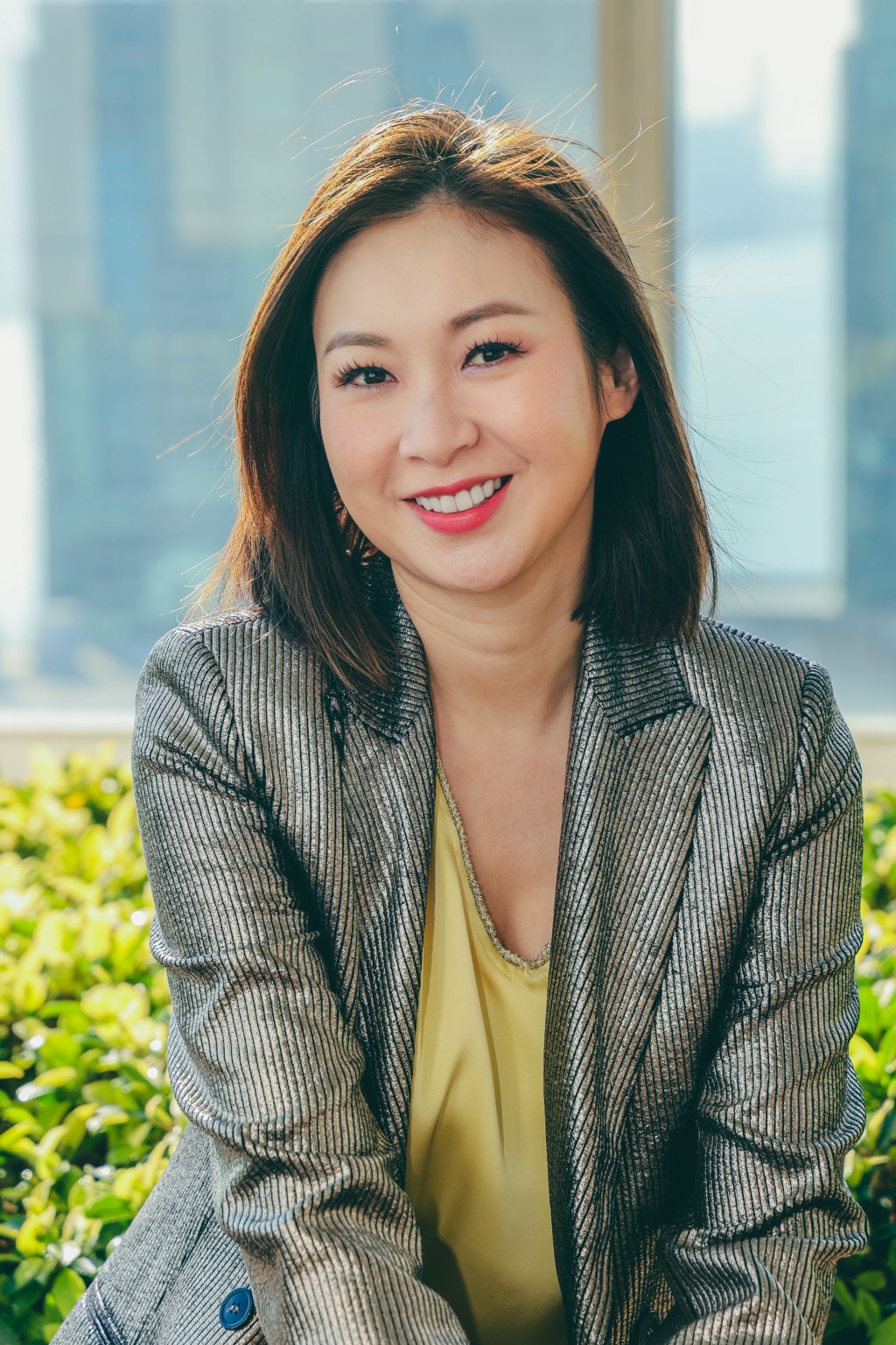 莊思敏受訪談婚後生活。 莊思敏受訪談婚後生活。