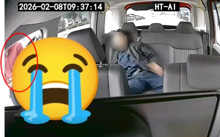 司機下車報案。​  ​fb車cam L（香港群組）影片截圖