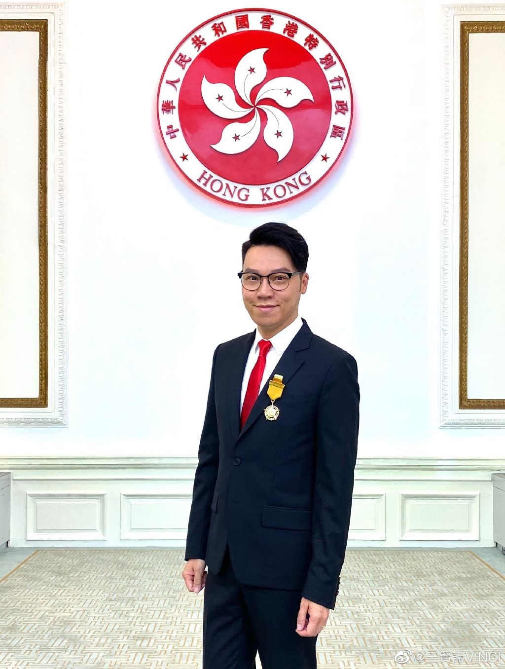 王賢誌2019年獲頒「銅紫荊星章」。