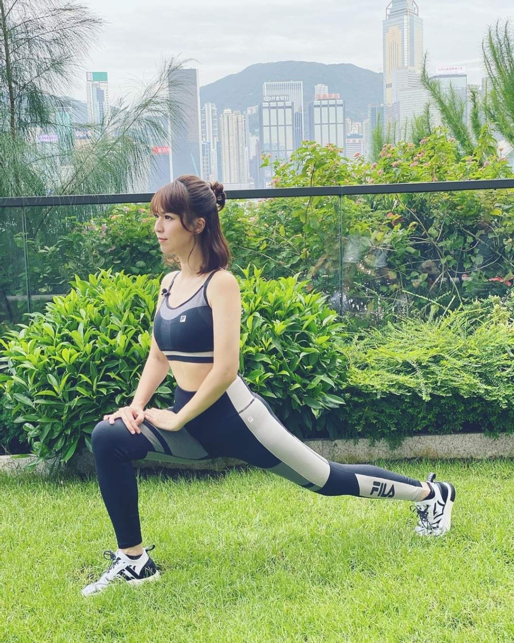 孫慧雪保持運動。