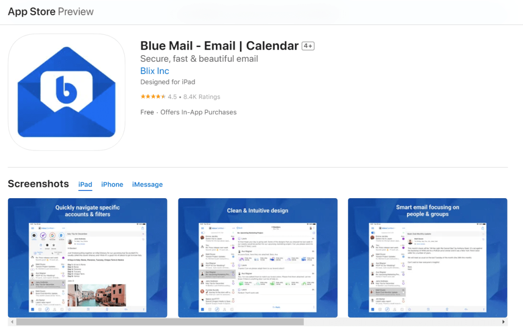 BlueMail應用程式（App）的更新版，使用熱門聊天機械人ChatGPT的功能。