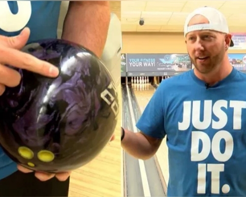 辛克以特制保龄球，成为为亡父圆梦，打出300分完美比赛。影片截图
