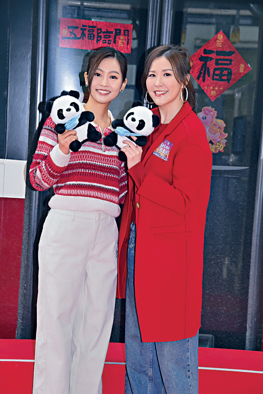 劉佩玥（右）、郭柏妍有份參與TVB同內地合作的新春節目。