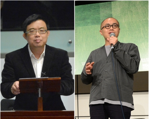 涂謹申;專欄作家梁文道。資料圖片