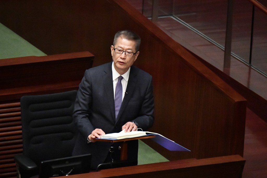 陳茂波今日公布本年度《財政預算案》。盧江球攝