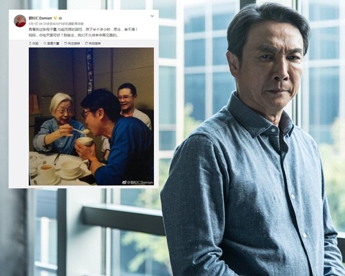 松哥鐵漢柔情,向來孝順的他再看媽媽生前餵他的照片,情感即時爆發。