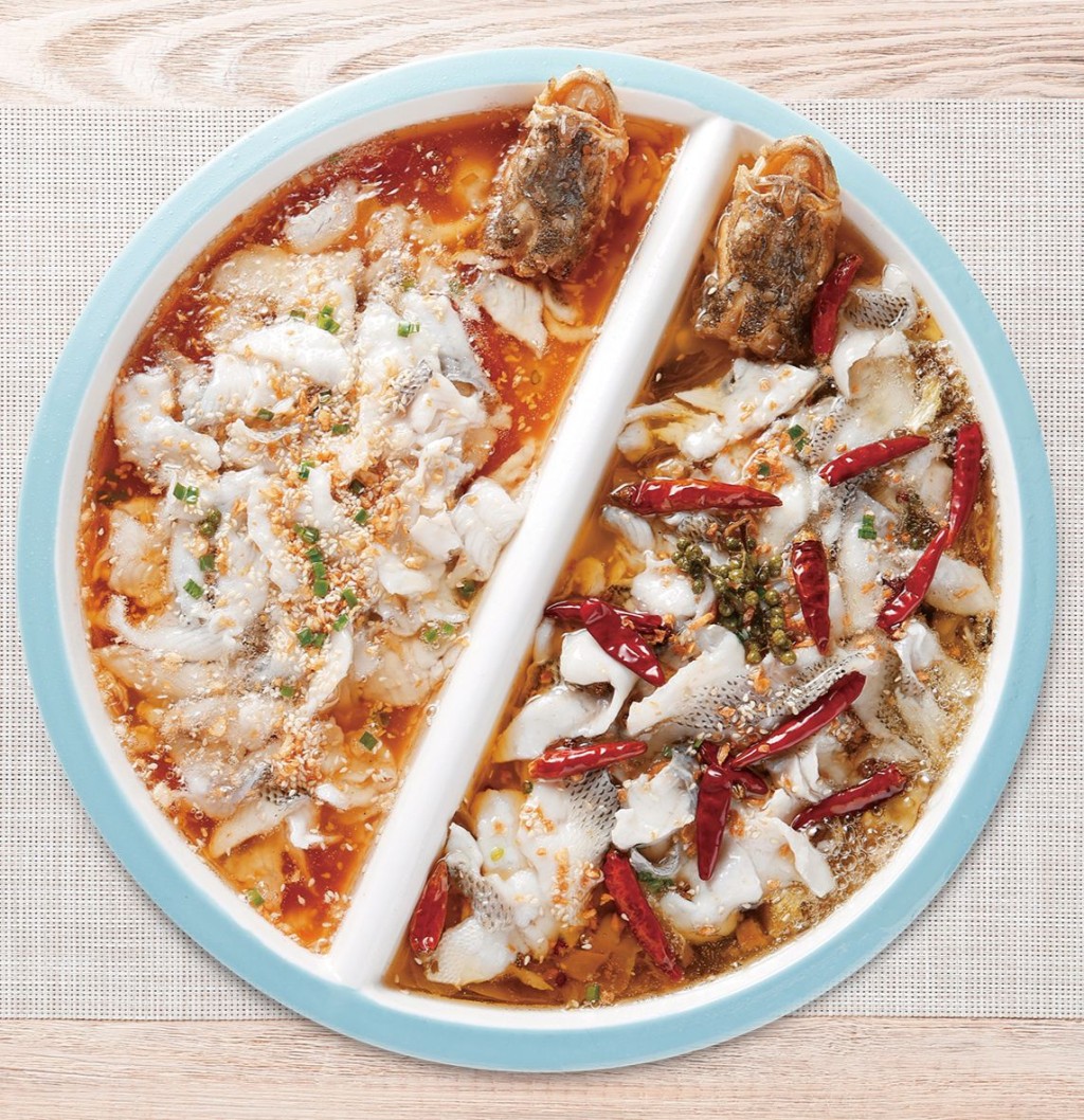 酸菜魚是中國四川的地道名菜，利用各種辣椒和醃製酸菜熬成的湯汁，增加魚肉鮮美及辟除腥味。