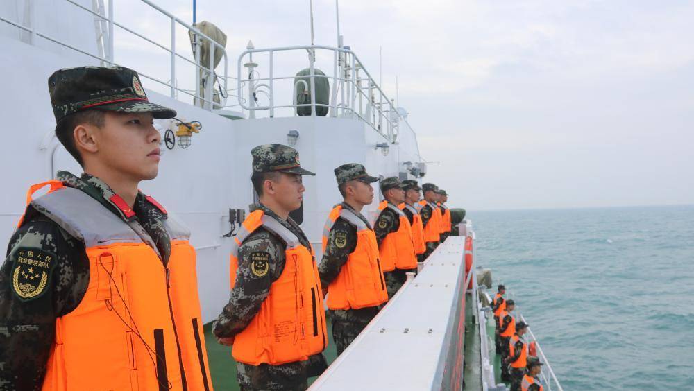 中國海警。 新華社