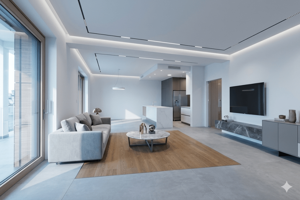 现代简约轻奢风。