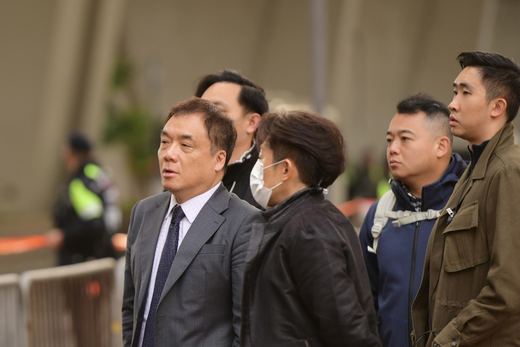 香港警務處國家安全處總警司李桂華到場視察環境。歐樂年攝