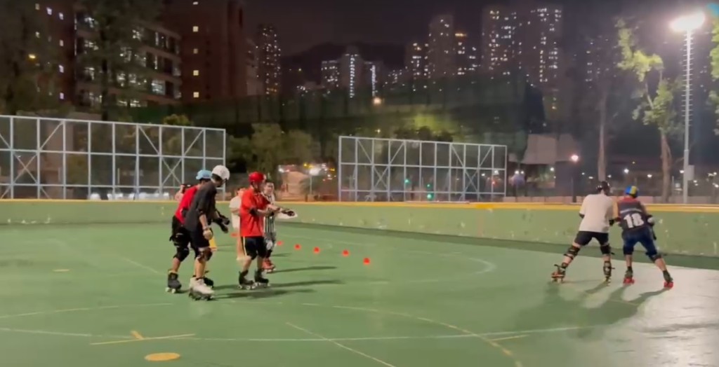 選拔其中1項考核是對撞及團隊技術測試。 受訪者提供