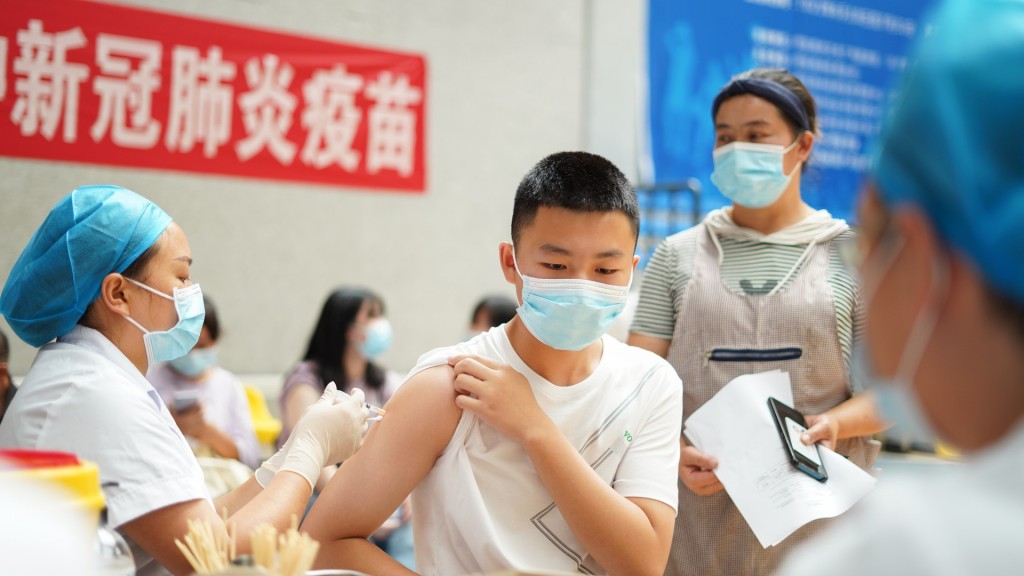 中國民眾大部分接種了減活疫苗。