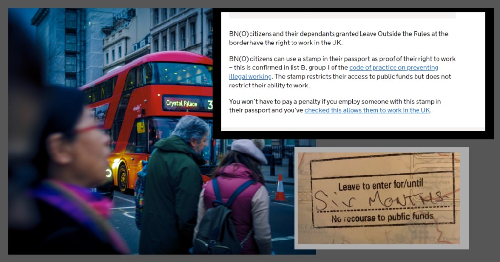 英國內政部發公告釐清LOTR具有工作及就學權。