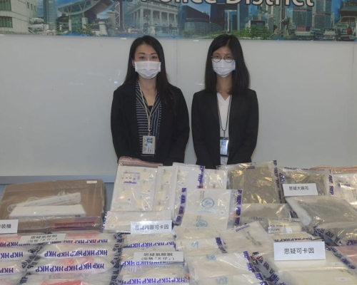 警方檢獲大批毒品，市值約670萬元。