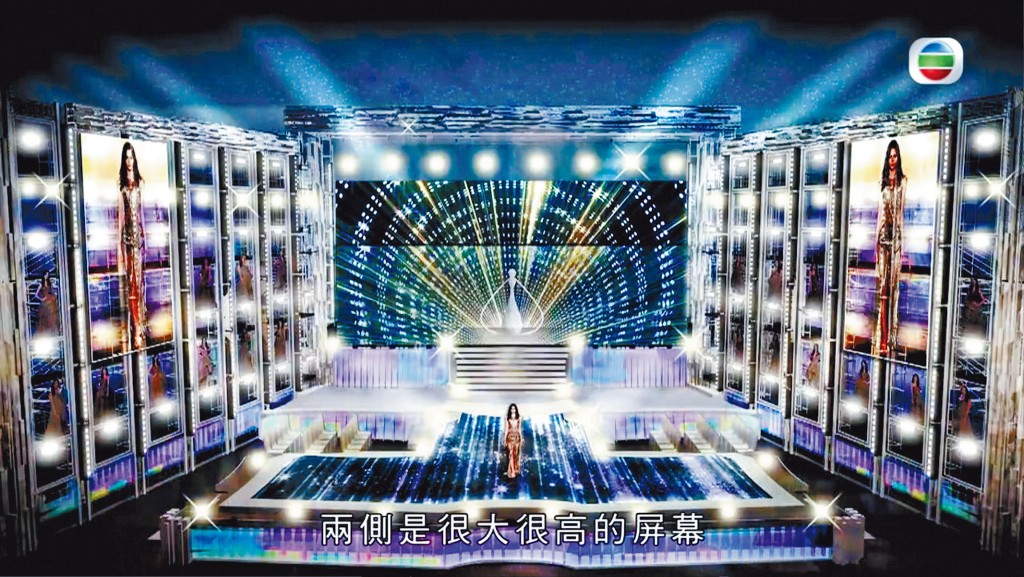 港姐準決賽的舞台,本擬定會有升降設備及水池。